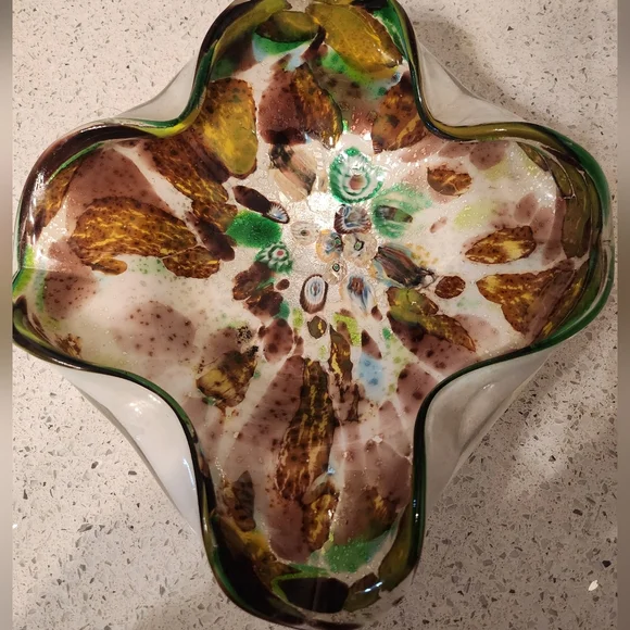 Vintage Murano Tutti Frutti glass bowl Glass Art